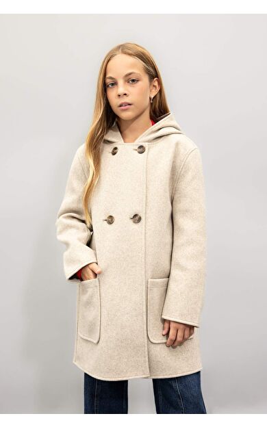 DeFacto Kız Çocuk Kapüşonlu Parka C8554A824AUBG388