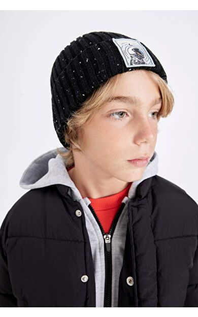 DeFacto Erkek Çocuk Fitilli Örgü Bere C8591A824WNBK27