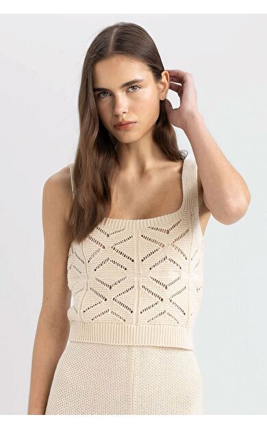 DeFacto Crop Top Kare Yaka Atlet C8621AX24SMER105
