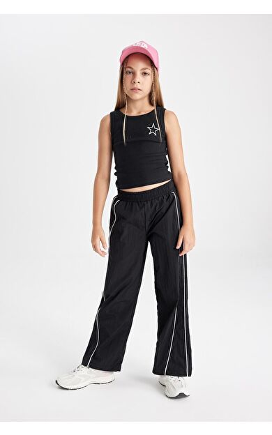 DeFacto Kız Çocuk Wide Leg Geniş Paça Pantolon C8775A824AUBK27
