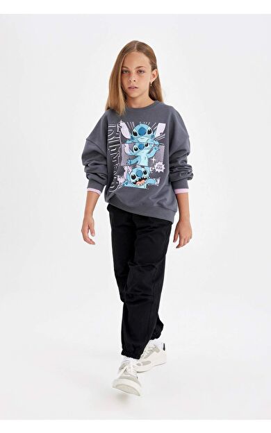 DeFacto Kız Çocuk Paraşüt Pamuklu Pantolon C8776A824AUBK27