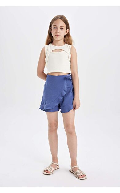 Kız Çocuk Modal Şort Etek