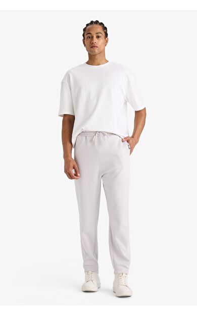 DeFacto DeFactoFit NBA Brooklyn Nets Standart Fit Cepli Düz Paça Skuba Dalgıç Kumaş Jogger