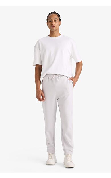 DeFactoFit NBA Brooklyn Nets Standart Fit Cepli Düz Paça Skuba Dalgıç Kumaş Jogger