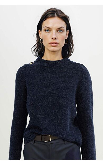 DeFactoFit Regular Fit Bisiklet Yaka Kazak C9075AX24WNNV131