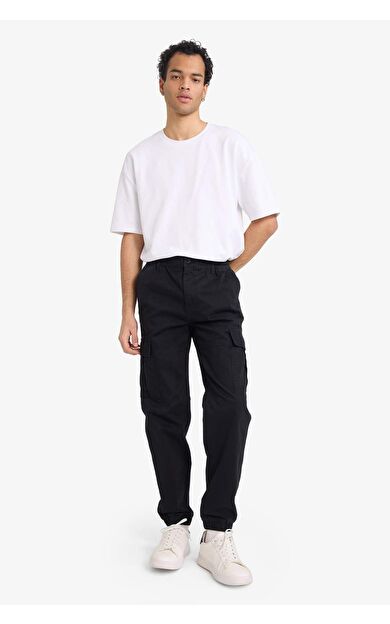 Regular Jogger Kargo Cepli Gabardin Pantolon