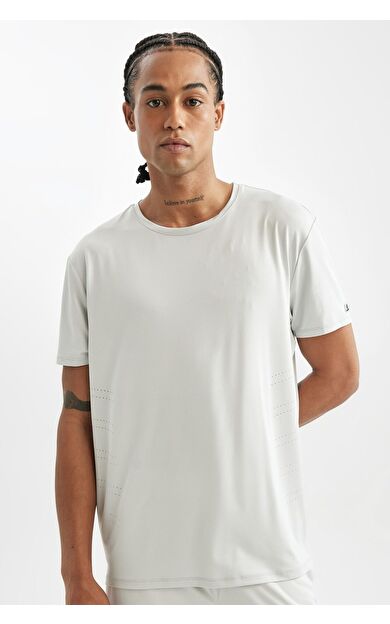 DeFacto DeFactoFit Standart Fit Bisiklet Yaka Kısa Kollu Sporcu Tişört C9175AX24AUGR493