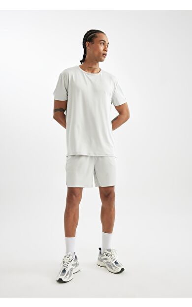 DeFacto DeFactoFit Standart Fit Sporcu Kısa Paça Şort C9176AX24AUGR493