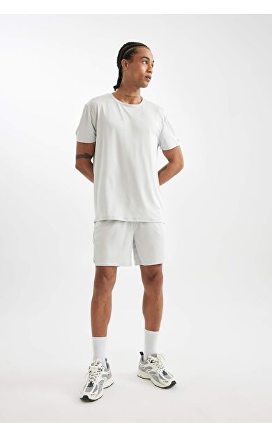 DeFacto DeFactoFit Standart Fit Sporcu Kısa Paça Şort C9176AX24AUGR493