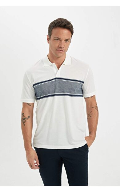 DeFactoFit New Regular Fit Kısa Kollu Polo Tişört C9228AX24SMWT34