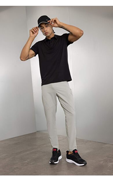 DeFactoFit Slim Fit Dar Kesim Çift Cepli Fermuarlı Paça Dokuma Pantolon