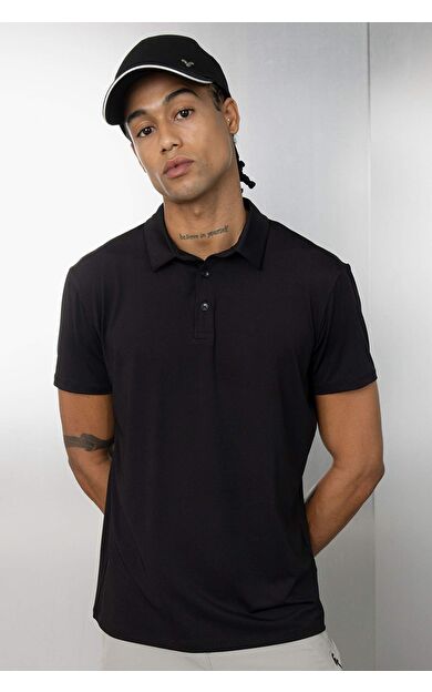 DeFacto DeFactoFit Standart Fit Kısa Kollu Polo Tişört C9267AX24AUBK81