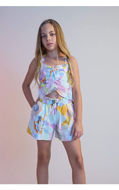 Kız Çocuk Kısa Kollu Bluz