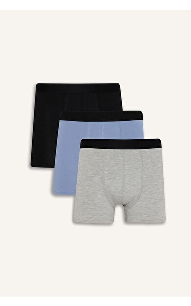 DeFacto Regular Fit 3'lü Boxer C9531AX25AUBK81
