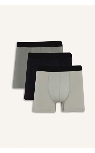 DeFacto Regular Fit 3'lü Boxer C9549AX25AUBK27