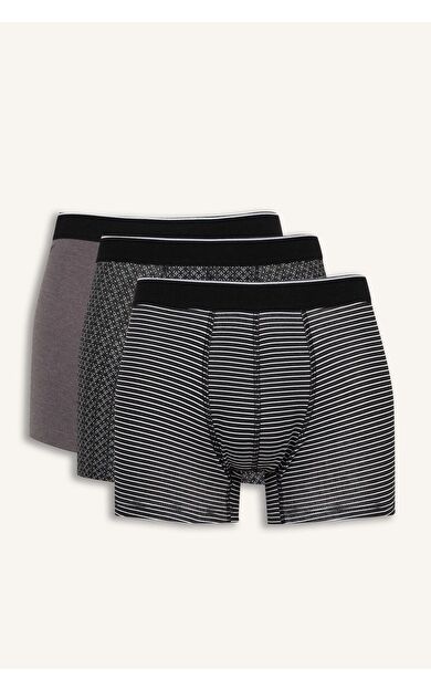 DeFacto Regular Fit 3'lü Boxer C9558AX24WNBK81