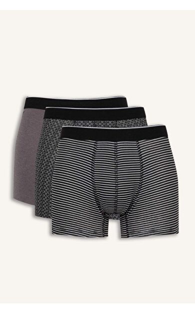 DeFacto Regular Fit 3'lü Boxer C9558AX24WNBK81