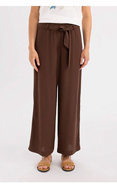 DeFacto Culotte Geniş Paça Krinkıl Viskon Kapri