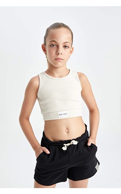 DeFactoFit Kız Çocuk Bisiklet Yaka Atlet C9604A824HSBG367