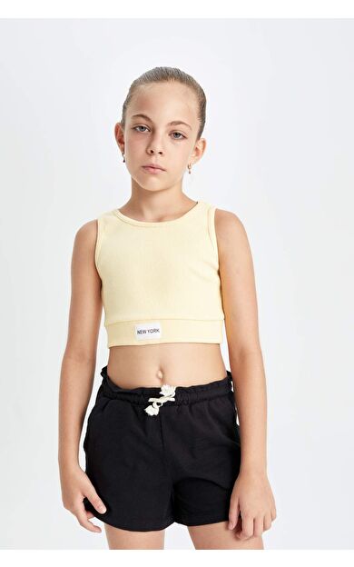 DeFacto Kız Çocuk Bisiklet Yaka Atlet C9604A824HSBG759