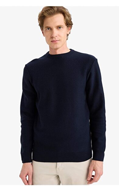 DeFacto Standart Fit Bisiklet Yaka Triko Kazak