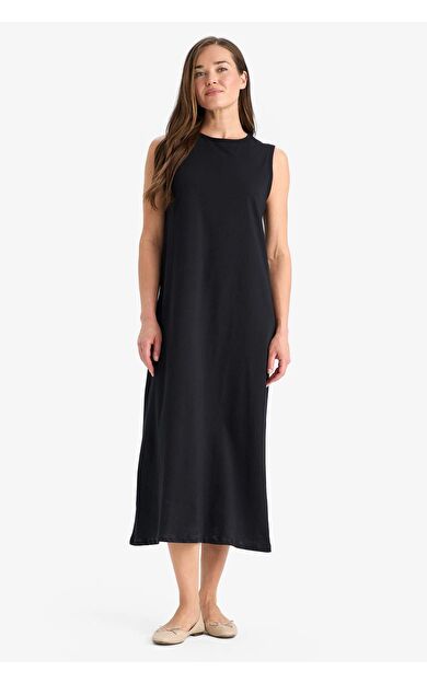 Regular Fit Penye Elbise