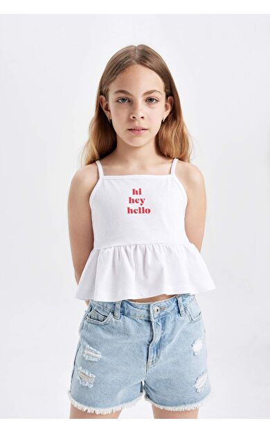 DeFactoFit Kız Çocuk Baskılı Atlet C9712A824HSWT34