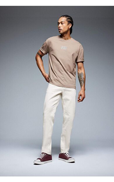 DeFacto Slim Tapered Fit Dar Kalıp Normal Bel Daralan Paça Jean Pantolon C9743AX25SPBG714