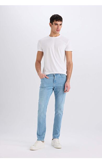 DeFacto Carlo Skinny Fit Normal Bel Dar Paça Dar Paça Jean Pantolon D0025AX25SPNM39