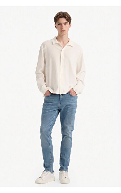 DeFacto Pedro Slim Fit Dar Paça Normal Bel Dar Paça Jean Pantolon