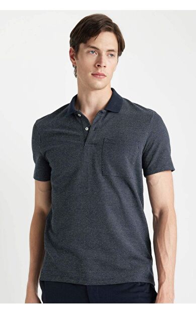 DeFacto DeFactoFit Slim Fit Kısa Kollu Polo Tişört D0031AX24SMIN120