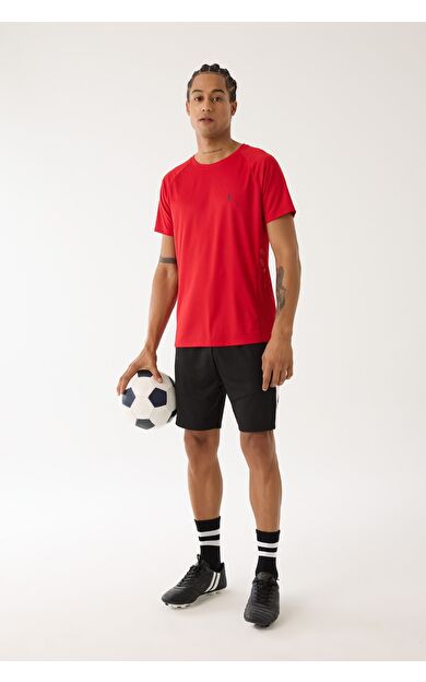 DeFacto DeFactoFit Slim Fit Sporcu Kısa Paça Skuba Dalgıç Kumaş Şort