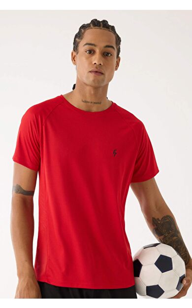 DeFactoFit Standart Fit Bisiklet Yaka Sporcu Tişört D0676AX24AURD79