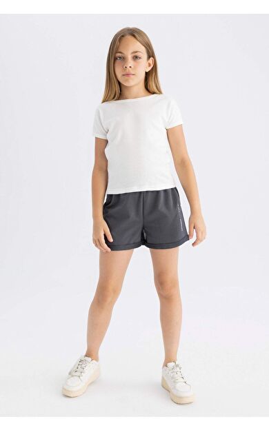 DeFactoFit Kız Çocuk Baskılı Şort D0905A824HSAR126