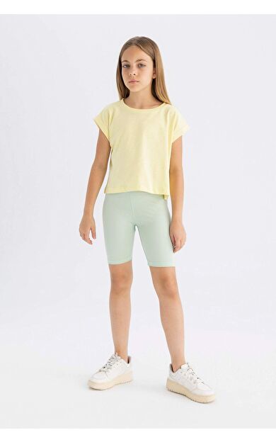 DeFactoFit Kız Çocuk Biker Tayt D0906A824HSGN1135