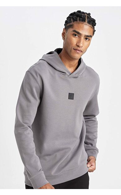 DeFacto DeFactoFit Standart Fit Kapüşonlu Sporcu Sweatshirt D0925AX24AUGR211