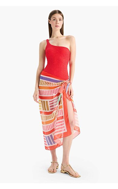 DeFacto Desenli Şifon Pareo-Fall in Love D0966AX25HSRD93