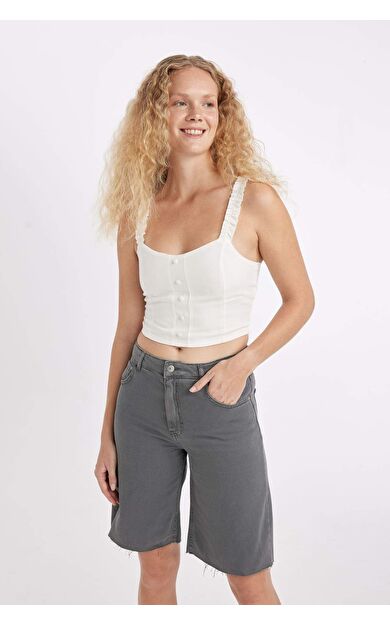 DeFactoFit V Yaka Kolsuz Bluz