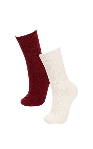 DeFacto Kadın 2'li Pamuklu Kışlık Çorap D1142AXNSKR1
