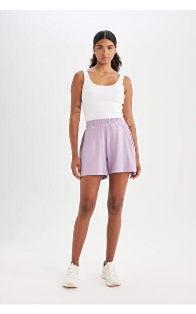 DeFacto DeFactoFit Standart Fit Sporcu Kısa Paça Modal Şort D1278AX24HSPR500