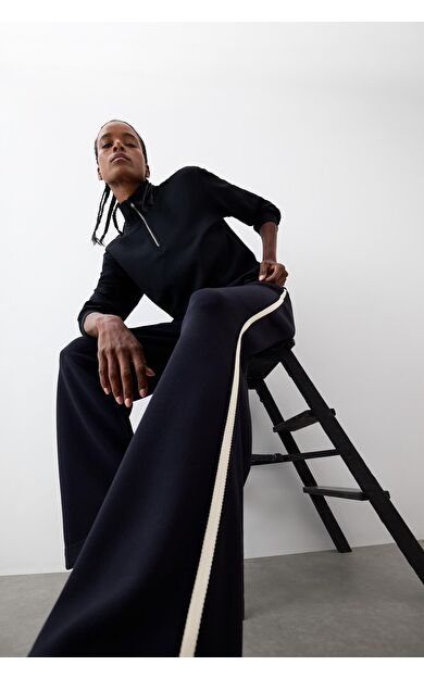 DeFacto DeFactoFit Wide Leg Geniş Paça Cepli Standart Boy Modal Soft Touch Pantolon