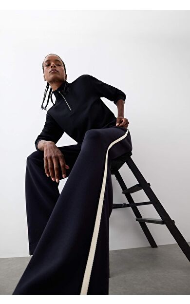 DeFacto DeFactoFit Wide Leg Geniş Paça Cepli Standart Boy Modal Soft Touch Pantolon