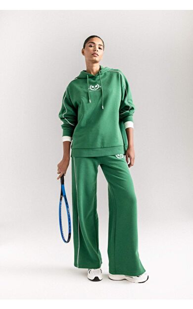 DeFacto DeFactoFit Wide Leg Geniş Paça Uzun Boy Pantolon