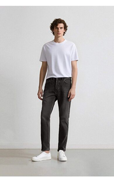 DeFacto 90's Slim Fit Dar Kalıp Yüksek Bel Dar Paça Jean Pantolon D1814AX24WNNM36