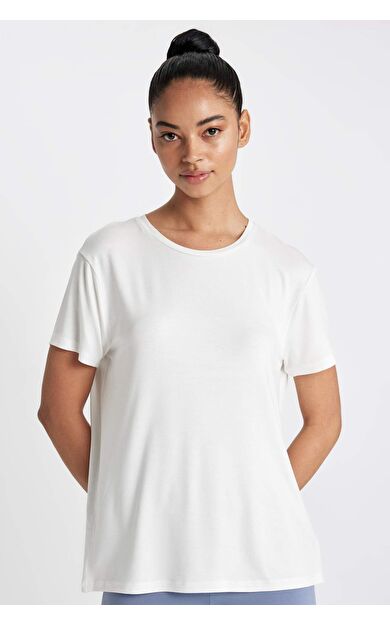 DeFactoFit Standart Fit Bisiklet Yaka Sporcu Kısa Kollu Tişört D1904AX24HSER105