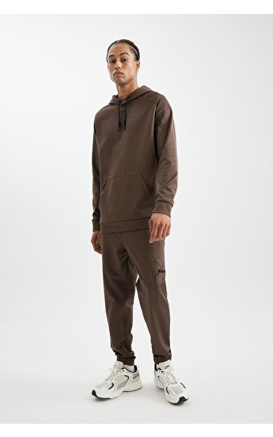 DeFacto DeFactoFit Standart Fit Standart Paça Skuba Dalgıç Kumaş Sporcu Jogger Eşofman Altı D1952AX24AUBN151