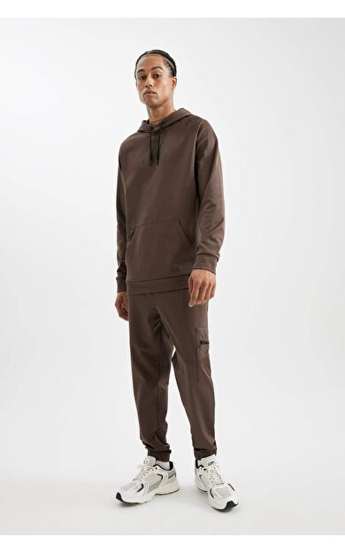 DeFacto DeFactoFit Standart Fit Standart Paça Skuba Dalgıç Kumaş Sporcu Jogger Eşofman Altı D1952AX24AUBN151