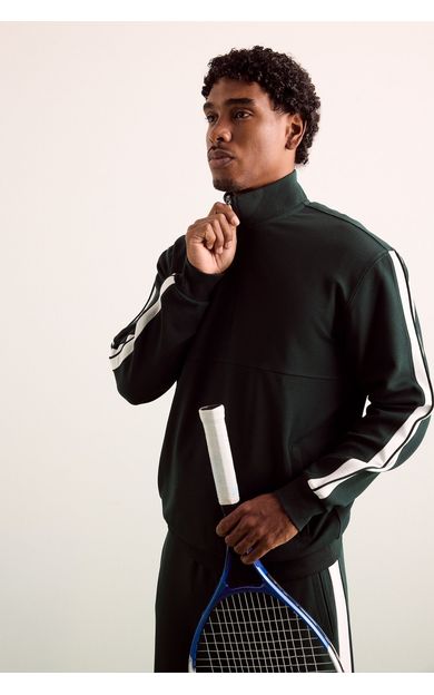 DeFacto Standart Fit Dik Yaka Sporcu Basic Sweatshirt