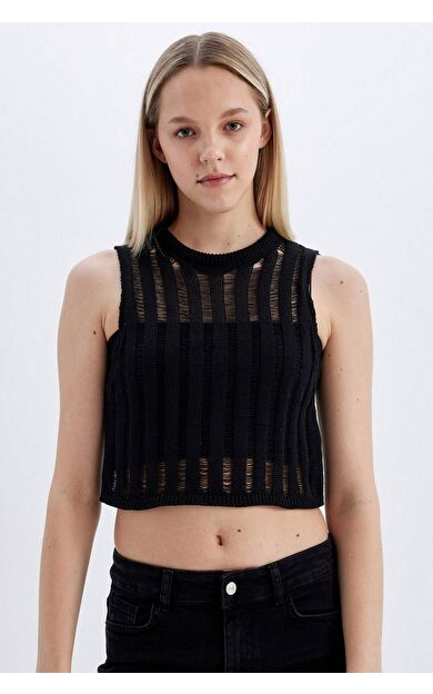 DeFactoFit Kroşe Bisiklet Yaka Atlet