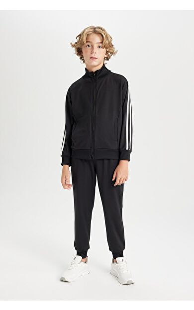 DeFacto Erkek Çocuk Fermuarlı Sweatshirt Eşofman Altı 2'li Takım